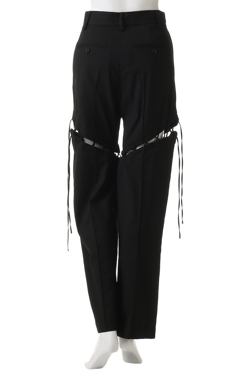 【プランク プロジェクト/PRANK PROJECT】のレースアップテーラードパンツ / Lace-Up Tailored Pants 人気、トレンドファッション・服の通販 founy(ファニー) 　ファッション　Fashion　レディースファッション　Fashion for Women　パンツ　Pants & Trousers　おすすめ　Recommended / Our Picks　インナー　Innerwear　ストライプ　Stripe, Striped Pattern　ストレッチ　Stretch, Stretchy Fabric　スラックス　Slacks, Dress Pants　スリム　Slim, Slim Fit　セットアップ　Set-Up, Coordinated Outfit　センター　Center, Center Line　タイツ　Tights, Legwear　レース　Lace, Lace Fabric　無地　Plain, Solid Color　other-4|ID: prp329100004335075 ipo3291000000035055371