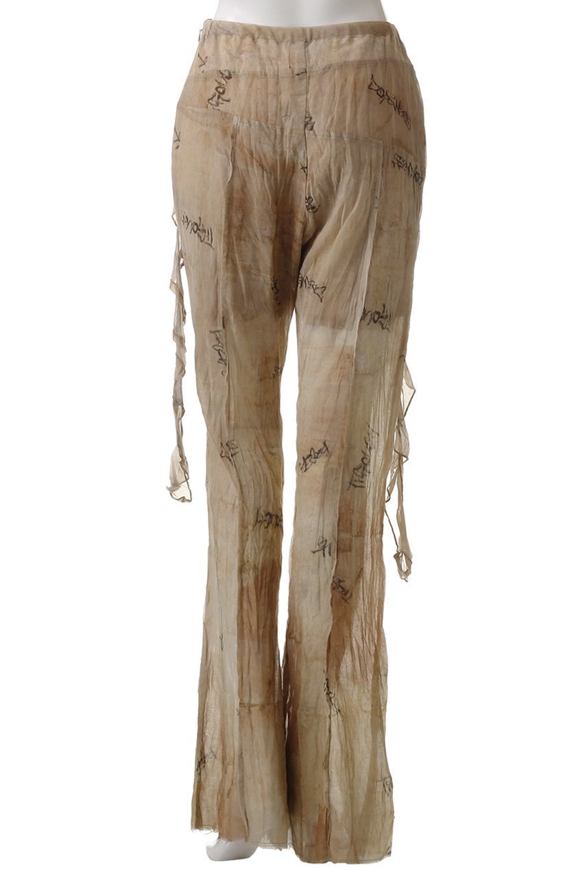 【プランク プロジェクト/PRANK PROJECT】のアンティークプリントフレアパンツ / Antique Print Flare Pants 人気、トレンドファッション・服の通販 founy(ファニー) 　ファッション　Fashion　レディースファッション　Fashion for Women　パンツ　Pants & Trousers　おすすめ　Recommended / Our Picks　アンティーク　Antique-Inspired　キュプラ　Cupro, Eco Fabric　コンパクト　Compact, Small Size　シアー　Sheer, See-Through　シンプル　Simple, Minimal　セットアップ　Set-Up, Coordinated Outfit　フラワー　Flower, Floral　プリント　Print, Printed Pattern　ラッフル　Ruffle, Frill　ランダム　Random, Irregular　切替　Switching, Contrast Panel　夏　Summer　春　Spring　S/S・春夏　SS, Spring/Summer, Warm Season　other-4|ID: prp329100004335077 ipo3291000000032913718