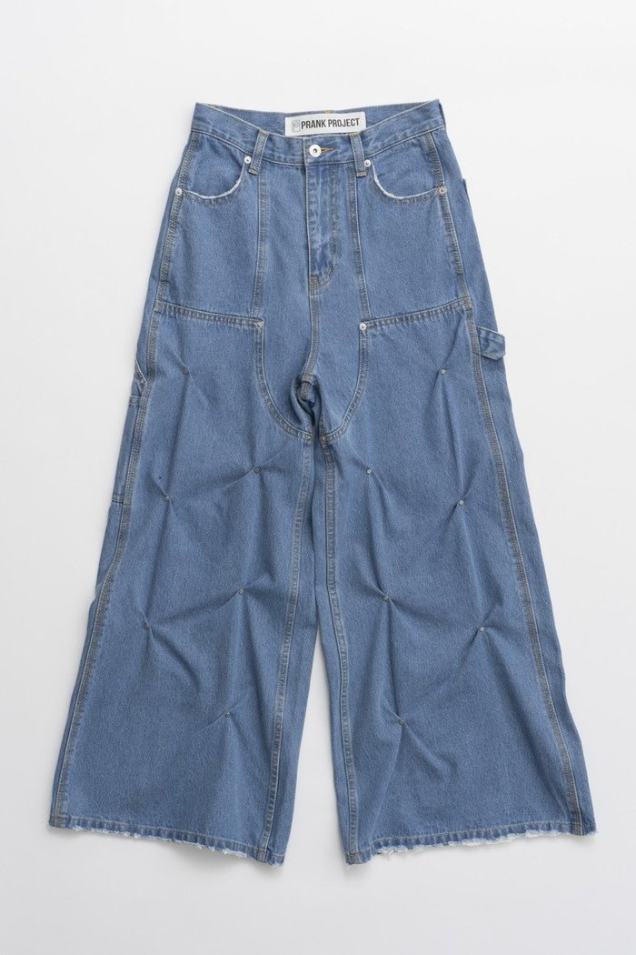 【プランク プロジェクト/PRANK PROJECT】のスタッズデニムパンツ / Studs Denim Pants インテリア・キッズ・メンズ・レディースファッション・服の通販 founy(ファニー) https://founy.com/ ファッション Fashion レディースファッション Fashion for Women パンツ Pants & Trousers デニムパンツ・ジーンズ・美脚デニム Denim Jeans & Pants おすすめ Recommended / Our Picks ケミカル Chemical, Chemical Wash コンパクト Compact, Small Size スタッズ Studs, Metal Accents デニム Denim, Jeans Material ブリーチ Bleach, Washed Finish ワイド Wide, Wide Fit |ID: prp329100004335081 ipo3291000000035003564