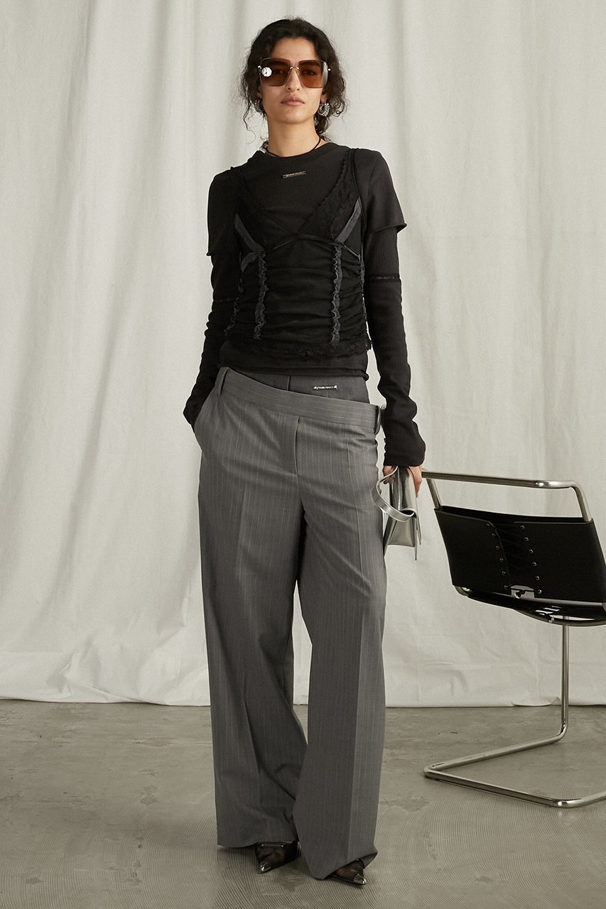 【プランク プロジェクト/PRANK PROJECT】のダブルレイヤードパンツ / Double Layered Pants 人気、トレンドファッション・服の通販 founy(ファニー) ファッション Fashion レディースファッション Fashion for Women パンツ Pants & Trousers ウォッシャブル Machine Washable シンプル Simple, Minimal スラックス Slacks, Dress Pants ドローストリング Drawstring, Pull Cord other-8|ID: prp329100004335082 ipo3291000000034423079