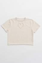 【プランク プロジェクト/PRANK PROJECT】のハートスタッズTEE / Heart Stud Tee IVR(アイボリー)|ID:prp329100004335083