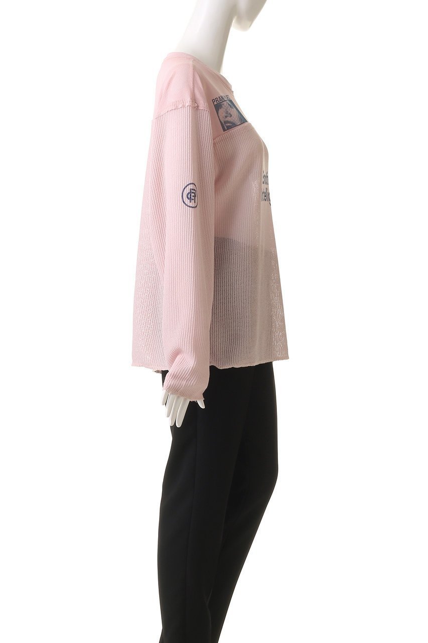 【プランク プロジェクト/PRANK PROJECT】のメッシュプリントトップス / Mesh Print Top 人気、トレンドファッション・服の通販 founy(ファニー) 　ファッション　Fashion　レディースファッション　Fashion for Women　トップス・カットソー　Cut & Sew Tops　シャツ・ブラウス・オフィスカジュアル　Elegant Blouses & Button-Ups　ロングTシャツ・Tシャツ　Longline T-Shirts & Tees　カットソー・ベーシックTシャツ　Cut-and-Sewn Tops / Stretch Tees & Basics　カットソー　Cut and Sewn Top　グラフィック　Graphic, Graphic Design　コンビ　Combo, Combination Style　スポーティ　Sporty, Casual Athletic　スリーブ　Sleeve, Long Sleeve / Short Sleeve　プリント　Print, Printed Pattern　ボトム　Bottoms, Lower Wear　メッシュ　Mesh, Net Fabric　ヨーク　Yoke, Yoke Design　ランダム　Random, Irregular　ロング　Long, Long-Length　other-3|ID: prp329100004335084 ipo3291000000032875900