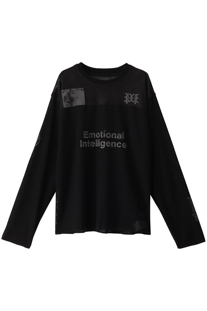 【プランク プロジェクト/PRANK PROJECT】のメッシュプリントトップス / Mesh Print Top インテリア・キッズ・メンズ・レディースファッション・服の通販 founy(ファニー) https://founy.com/ ファッション Fashion レディースファッション Fashion for Women トップス・カットソー Cut & Sew Tops シャツ・ブラウス・オフィスカジュアル Elegant Blouses & Button-Ups ロングTシャツ・Tシャツ Longline T-Shirts & Tees カットソー・ベーシックTシャツ Cut-and-Sewn Tops / Stretch Tees & Basics カットソー Cut and Sewn Top グラフィック Graphic, Graphic Design コンビ Combo, Combination Style スポーティ Sporty, Casual Athletic スリーブ Sleeve, Long Sleeve / Short Sleeve プリント Print, Printed Pattern ボトム Bottoms, Lower Wear メッシュ Mesh, Net Fabric ヨーク Yoke, Yoke Design ランダム Random, Irregular ロング Long, Long-Length |ID: prp329100004335084 ipo3291000000035508989