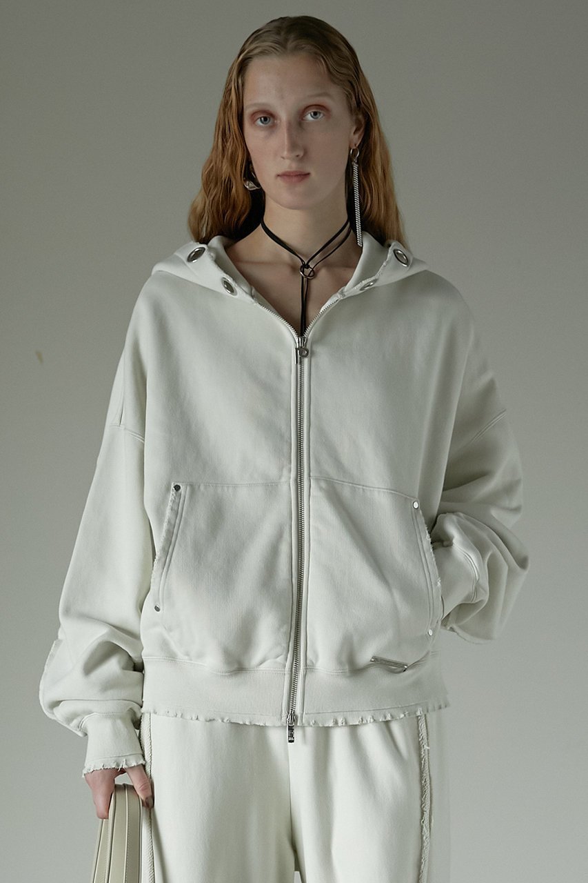 【プランク プロジェクト/PRANK PROJECT】のアイレットフーディパーカー / Eyelet Hoodie 人気、トレンドファッション・服の通販 founy(ファニー) 　ファッション　Fashion　レディースファッション　WOMEN　トップス・カットソー　Tops/Tshirt　シャツ/ブラウス　Shirts/Blouses　パーカ　Sweats　ロング / Tシャツ　T-Shirts　スウェット　Sweat　カットソー　Cut and Sewn　アイレット　Eyelet　ヴィンテージ　Vintage　クラッシュ　Crash　シアー　Sheer　ダブル　Double　ボトム　Bottom　ポケット　Pocket　おすすめ　Recommend　other-8|ID: prp329100004335086 ipo3291000000031360116