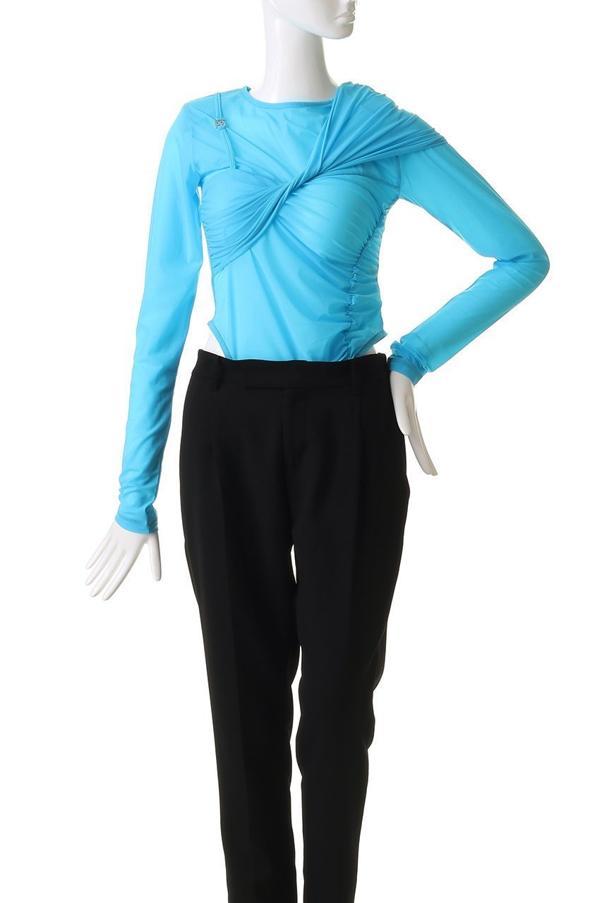 【プランク プロジェクト/PRANK PROJECT】のアシンメトリーツイストボディスーツ / Asymmetric Twist Bodysuit 人気、トレンドファッション・服の通販 founy(ファニー) 　ファッション　Fashion　レディースファッション　WOMEN　トップス・カットソー　Tops/Tshirt　シャツ/ブラウス　Shirts/Blouses　ロング / Tシャツ　T-Shirts　カットソー　Cut and Sewn　スポーティ　Sporty　スリーブ　Sleeve　スーツ　Suit　フロント　Front　ボトム　Bottom　ロング　Long　other-2|ID: prp329100004335087 ipo3291000000031360119