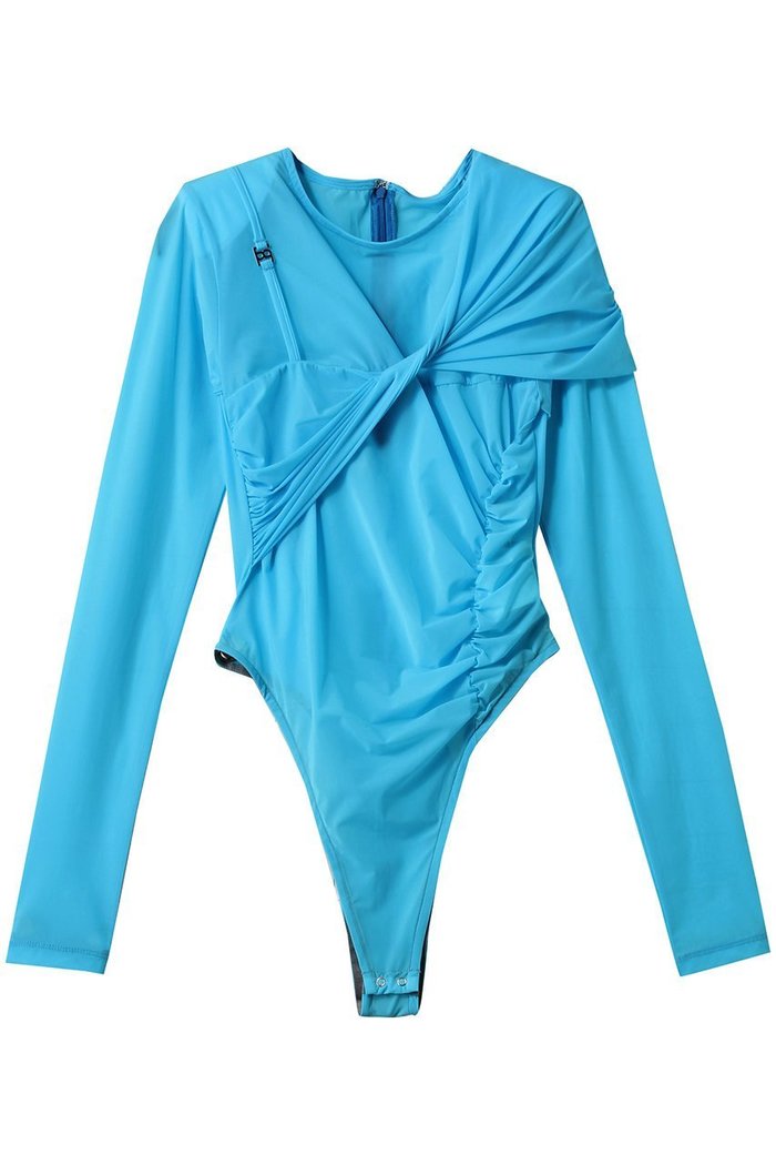 【プランク プロジェクト/PRANK PROJECT】のアシンメトリーツイストボディスーツ / Asymmetric Twist Bodysuit インテリア・キッズ・メンズ・レディースファッション・服の通販 founy(ファニー) https://founy.com/ ファッション Fashion レディースファッション Fashion for Women トップス・カットソー Cut & Sew Tops シャツ・ブラウス・オフィスカジュアル Elegant Blouses & Button-Ups ロングTシャツ・Tシャツ Longline T-Shirts & Tees カットソー・ベーシックTシャツ Cut-and-Sewn Tops / Stretch Tees & Basics スポーティ Sporty, Casual Athletic スリーブ Sleeve, Long Sleeve / Short Sleeve スーツ Suit, Formalwear フロント Front, Front Design ボトム Bottoms, Lower Wear ロング Long, Long-Length |ID: prp329100004335087 ipo3291000000034421214