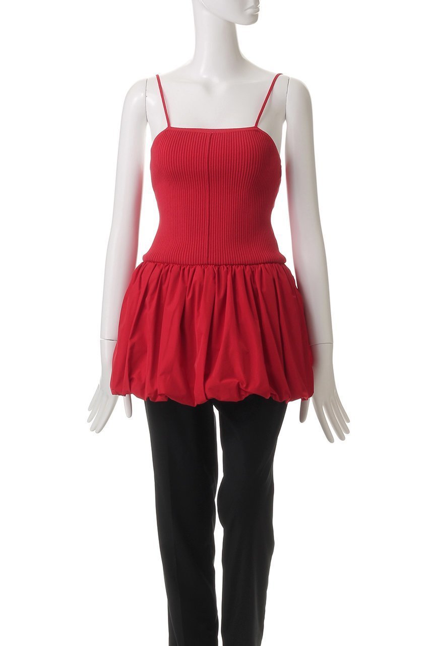 【プランク プロジェクト/PRANK PROJECT】のバルーンヘムニットキャミ / Balloon Hem Knit Cami 人気、トレンドファッション・服の通販 founy(ファニー) 　ファッション　Fashion　レディースファッション　WOMEN　トップス・カットソー　Tops/Tshirt　ニット　Knit Tops　キャミソール / ノースリーブ　No Sleeves　シャツ/ブラウス　Shirts/Blouses　ロング / Tシャツ　T-Shirts　カットソー　Cut and Sewn　おすすめ　Recommend　アイレット　Eyelet　カーゴパンツ　Cargo Pants　キャミソール　Camisole　スクエア　Square　ストレッチ　Stretch　スラックス　Slacks　タフタ　Taffeta　タンク　Tank　トレンド　Trend　ドッキング　Docking　バルーン　Balloon　other-2|ID: prp329100004335092 ipo3291000000031360180
