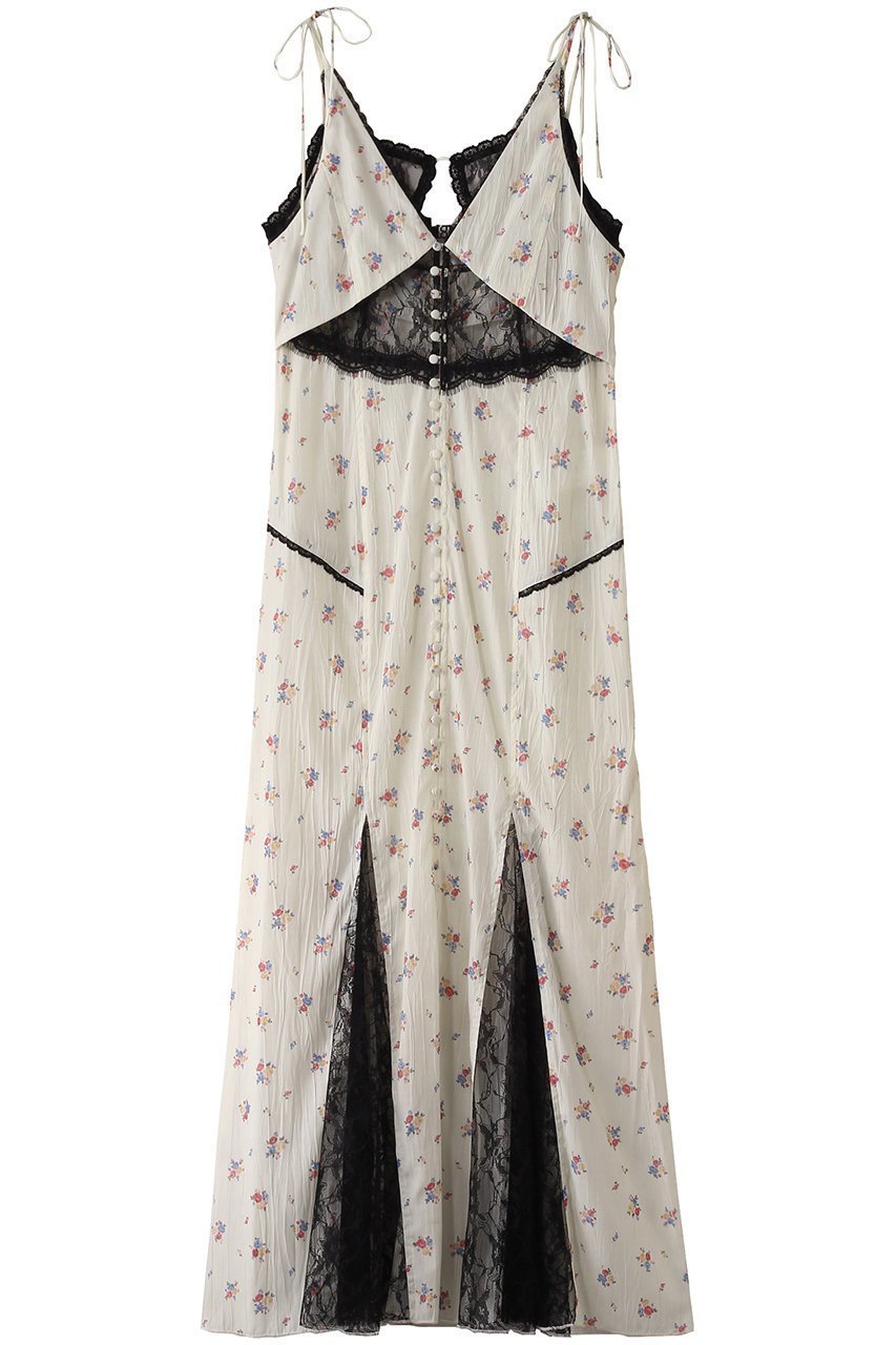 【プランク プロジェクト/PRANK PROJECT】のフローラルプリントキャミドレス / Floral Print Cami Dress インテリア・キッズ・メンズ・レディースファッション・服の通販 founy(ファニー) 　ファッション　Fashion　レディースファッション　Fashion for Women　ワンピース　Dresses　フォーマル・パーティードレス・結婚式用ドレス　Elegant & Casual Dresses　チュニック　Tunic Tops & Dresses　おすすめ　Recommended / Our Picks　インナー　Innerwear　ガーリー　Girly, Feminine Style　コンビ　Combo, Combination Style　ダウン　Down, Puffer　チュニック　Tunic, Long Top　プリント　Print, Printed Pattern　リボン　Ribbon, Bow　レース　Lace, Lace Fabric　ロング　Long, Long-Length　IVR(アイボリー)|ID: prp329100004335095 ipo3291000000032878580