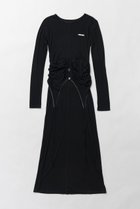 【プランク プロジェクト/PRANK PROJECT】のホルターレイヤードマキシドレス / Halter Layered Maxi Dress BLK(ブラック)|ID:prp329100004335097