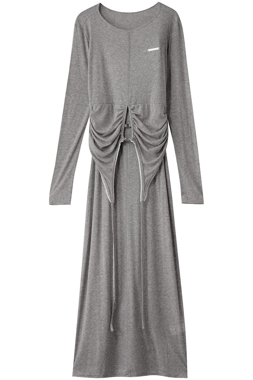 【プランク プロジェクト/PRANK PROJECT】のホルターレイヤードマキシドレス / Halter Layered Maxi Dress インテリア・キッズ・メンズ・レディースファッション・服の通販 founy(ファニー) 　ファッション　Fashion　レディースファッション　Fashion for Women　ワンピース　Dresses　フォーマル・パーティードレス・結婚式用ドレス　Elegant & Casual Dresses　チュニック　Tunic Tops & Dresses　マキシ丈ワンピース・ロングドレス　Maxi Dresses / Long One-Pieces　おすすめ　Recommended / Our Picks　キャミソール　Camisole, Spaghetti Strap Top　ジャケット　Jacket, Outerwear　チュニック　Tunic, Long Top　テレコ　Ribbed, Rib Stitch　ドッキング　Docking, Mixed Material　フォーマル　Formal, Dressy　ロング　Long, Long-Length　GRY(グレー)|ID: prp329100004335097 ipo3291000000032881845