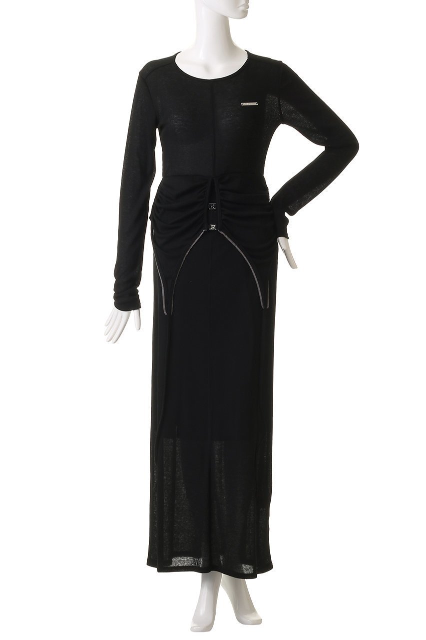 【プランク プロジェクト/PRANK PROJECT】のホルターレイヤードマキシドレス / Halter Layered Maxi Dress 人気、トレンドファッション・服の通販 founy(ファニー) 　ファッション　Fashion　レディースファッション　Fashion for Women　ワンピース　Dresses　フォーマル・パーティードレス・結婚式用ドレス　Elegant & Casual Dresses　チュニック　Tunic Tops & Dresses　マキシ丈ワンピース・ロングドレス　Maxi Dresses / Long One-Pieces　おすすめ　Recommended / Our Picks　キャミソール　Camisole, Spaghetti Strap Top　ジャケット　Jacket, Outerwear　チュニック　Tunic, Long Top　テレコ　Ribbed, Rib Stitch　ドッキング　Docking, Mixed Material　フォーマル　Formal, Dressy　ロング　Long, Long-Length　other-2|ID: prp329100004335097 ipo3291000000032881851