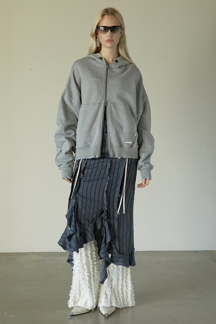 【プランク プロジェクト/PRANK PROJECT】のラッフルレースアップストライプワンピ / Ruffle Lace-Up Stripe Onepiece 人気、トレンドファッション・服の通販 founy(ファニー) 　ファッション　Fashion　レディースファッション　Fashion for Women　ワンピース　Dresses　チュニック　Tunic Tops & Dresses　おすすめ　Recommended / Our Picks　キャミワンピース　Cami Dress, Slip Dress　ストライプ　Stripe, Striped Pattern　チュニック　Tunic, Long Top　レース　Lace, Lace Fabric　ロング　Long, Long-Length　エレガント 上品　Elegant　other-6|ID: prp329100004335098 ipo3291000000032881281