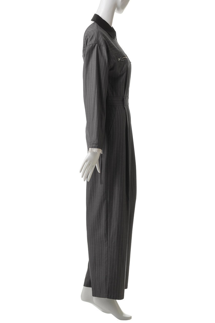 【プランク プロジェクト/PRANK PROJECT】のルーズストライプオールインワン / Loose Stripe All In One 人気、トレンドファッション・服の通販 founy(ファニー) 　ファッション　Fashion　レディースファッション　Fashion for Women　パンツ　Pants & Trousers　エレガント 上品　Elegant　カッティング　Cutting Detail　サテン　Satin, Glossy Fabric　ダブル　Double, Double-Breasted　リラックス　Relax, Relaxed Fit　夏　Summer　other-3|ID: prp329100004335101 ipo3291000000032944211