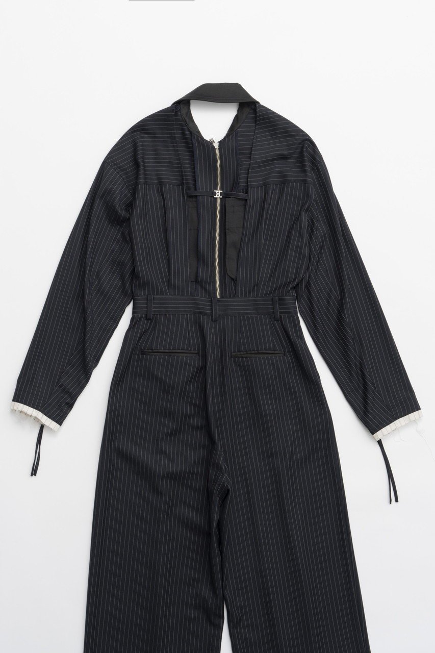 【プランク プロジェクト/PRANK PROJECT】のルーズストライプオールインワン / Loose Stripe All In One 人気、トレンドファッション・服の通販 founy(ファニー) 　ファッション　Fashion　レディースファッション　Fashion for Women　パンツ　Pants & Trousers　エレガント 上品　Elegant　カッティング　Cutting Detail　サテン　Satin, Glossy Fabric　ダブル　Double, Double-Breasted　リラックス　Relax, Relaxed Fit　夏　Summer　other-7|ID: prp329100004335101 ipo3291000000032944237