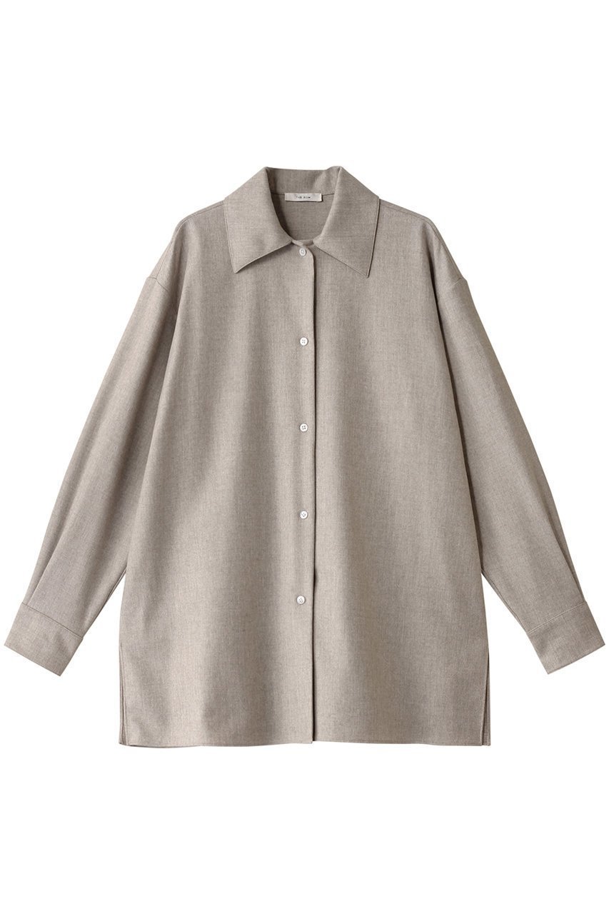 【ザ ロウ/THE ROW】のKOMAKO SHIRT インテリア・キッズ・メンズ・レディースファッション・服の通販 founy(ファニー) 　ファッション　Fashion　レディースファッション　Fashion for Women　トップス・カットソー　Cut & Sew Tops　シャツ・ブラウス・オフィスカジュアル　Elegant Blouses & Button-Ups　おすすめ　Recommended / Our Picks　スリーブ　Sleeve, Long Sleeve / Short Sleeve　セットアップ　Set-Up, Coordinated Outfit　リュクス　Luxury, Elegant, High-End, Chic　ロング　Long, Long-Length　ライトペブル|ID: prp329100004335125 ipo3291000000032878874
