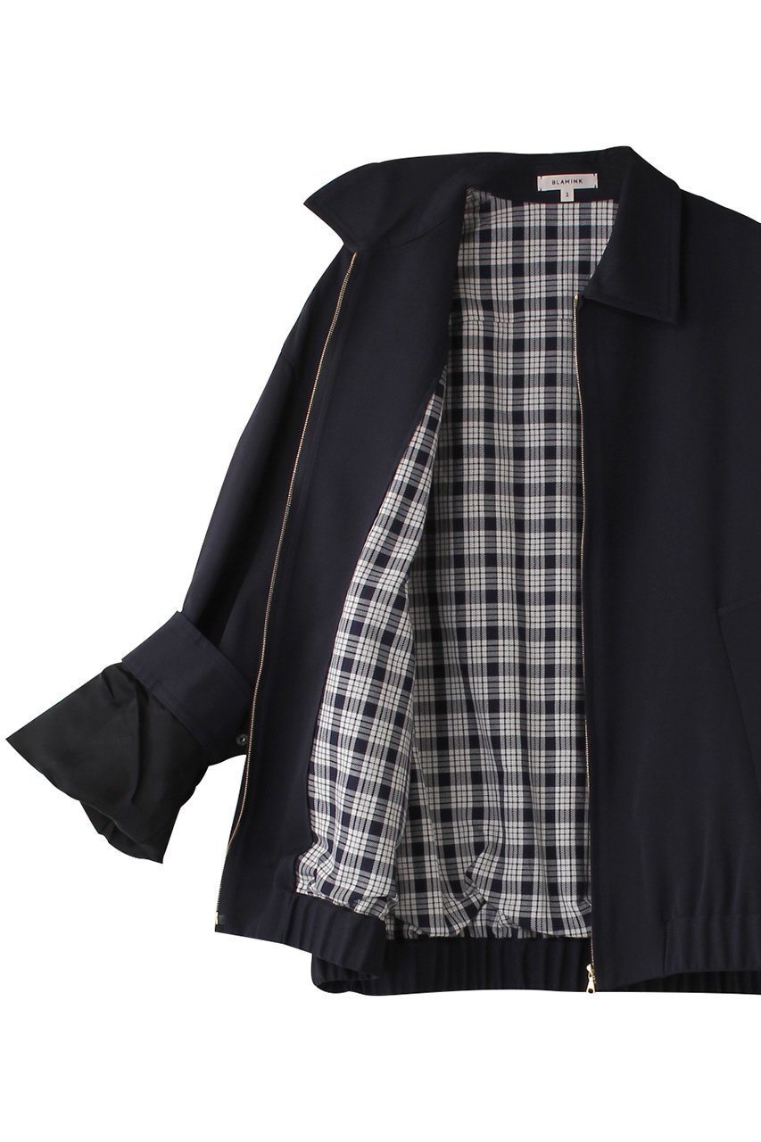 【ブラミンク/BLAMINK】のウールギャバジップブルゾン 人気、トレンドファッション・服の通販 founy(ファニー) 　ファッション　Fashion　レディースファッション　WOMEN　アウター　Coat Outerwear　ジャケット　Jackets　ブルゾン　Blouson/Jackets　ジャケット　Jacket　トレンド　Trend　ドレープ　Drape　ブルゾン　Blouson　ベーシック　Basic　エレガント 上品　Elegant　other-6|ID: prp329100004335131 ipo3291000000031360529