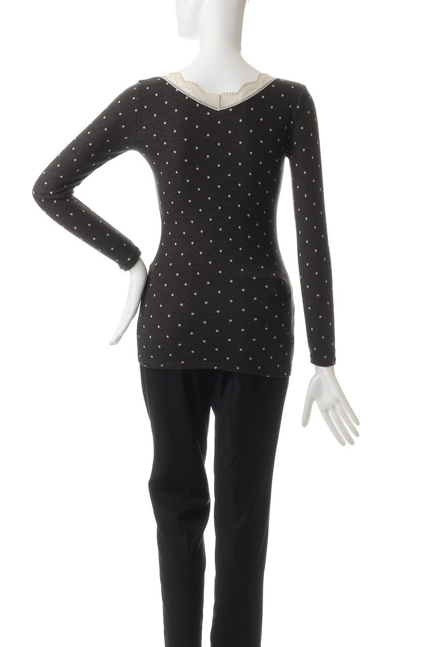 【キッドブルー/KID BLUE】の24起毛ドットJQ長袖インナー 人気、トレンドファッション・服の通販 founy(ファニー) 　ファッション　Fashion　レディースファッション　Fashion for Women　下着・ランジェリー　Lingerie & Intimates　その他ランジェリー・インナーアイテム　Other Lingerie / Intimates　インナー　Innerwear　ドット　Polka Dot, Dot Pattern　フィット　Fit, Slim Fit　ランジェリー　Lingerie, Intimate Wear　レース　Lace, Lace Fabric　A/W・秋冬　Autumn/Winter　長袖　Long Sleeve, Full Sleeve　防寒　Cold Protection, Winter-Ready　other-4|ID: prp329100004335135 ipo3291000000035053585