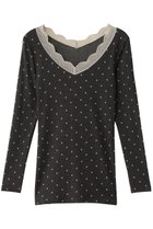 【キッドブルー/KID BLUE】の24起毛ドットJQ長袖インナー ブラック|ID: prp329100004335135 ipo3291000000036028543