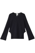 【ランバン オン ブルー/LANVIN en Bleu】のカーブスリットレースカットソー ネイビー|ID: prp329100004335137 ipo3291000000032884860