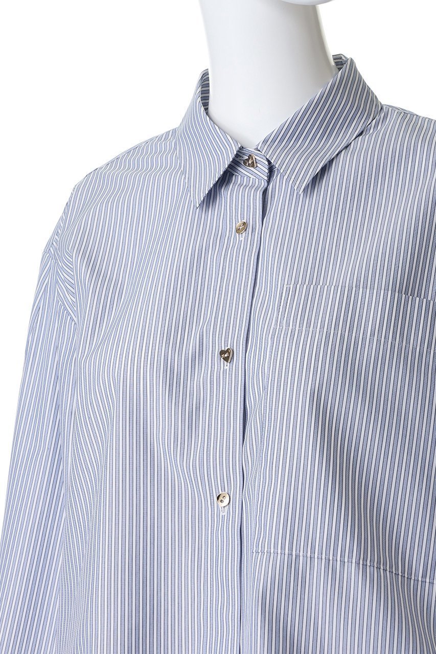 【ランバン オン ブルー/LANVIN en Bleu】のクロップドフレアシャツ 人気、トレンドファッション・服の通販 founy(ファニー) 　ファッション　Fashion　レディースファッション　Fashion for Women　トップス・カットソー　Cut & Sew Tops　シャツ・ブラウス・オフィスカジュアル　Elegant Blouses & Button-Ups　クロップド　Cropped, Short Length　スリーブ　Sleeve, Long Sleeve / Short Sleeve　トレンド　Trend, Trending Now　フレア　Flare, Flared　ポケット　Pocket, Pocket Detail　ロング　Long, Long-Length　新作・新入荷　New Arrivals / New In　other-5|ID: prp329100004335139 ipo3291000000033963611