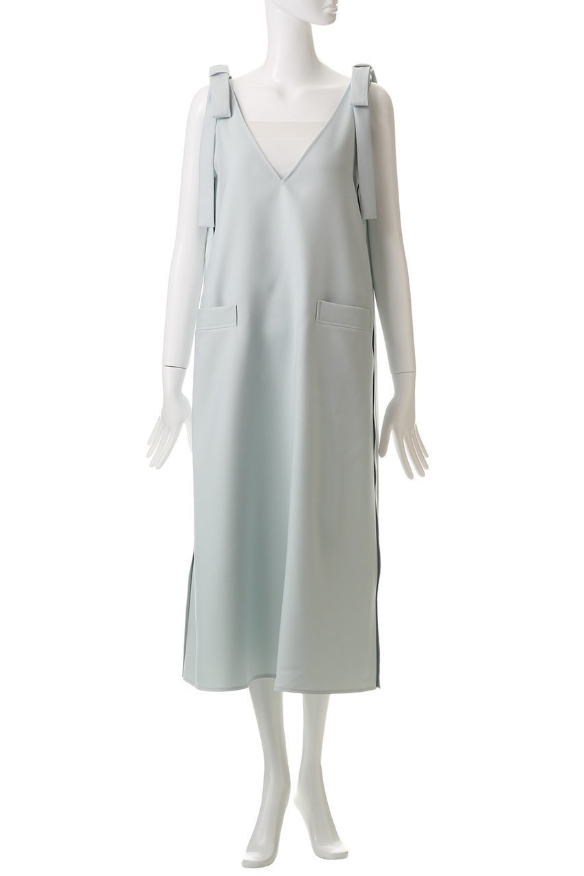 【ランバン オン ブルー/LANVIN en Bleu】のリボンジャンパードレス 人気、トレンドファッション・服の通販 founy(ファニー) 　ファッション　Fashion　レディースファッション　WOMEN　ワンピース　Dress　ドレス　Party Dresses　チュニック　Tunic　インナー　Inner　コンパクト　Compact　チュニック　Tunic　ドレス　Dress　リボン　Ribbon　ロング　Long　other-2|ID: prp329100004335141 ipo3291000000031360634