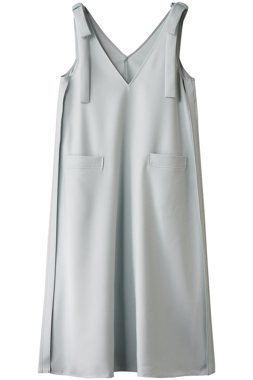 【ランバン オン ブルー/LANVIN en Bleu】のリボンジャンパードレス インテリア・キッズ・メンズ・レディースファッション・服の通販 founy(ファニー) 　ファッション　Fashion　レディースファッション　Fashion for Women　ワンピース　Dresses　フォーマル・パーティードレス・結婚式用ドレス　Elegant & Casual Dresses　チュニック　Tunic Tops & Dresses　インナー　Innerwear　コンパクト　Compact, Small Size　チュニック　Tunic, Long Top　ドレス　Dress, One-Piece　リボン　Ribbon, Bow　ロング　Long, Long-Length　グリーン|ID: prp329100004335141 ipo3291000000032882284