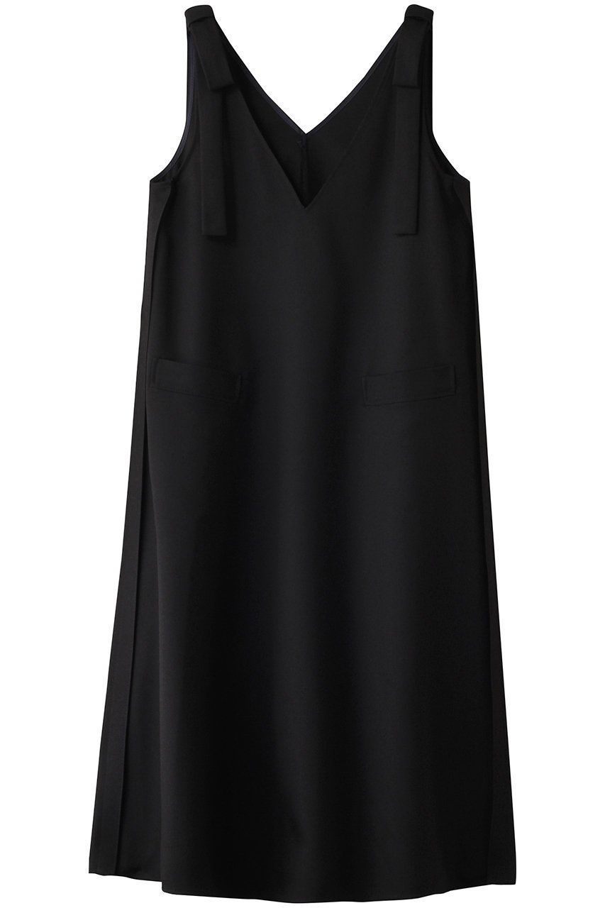 【ランバン オン ブルー/LANVIN en Bleu】のリボンジャンパードレス インテリア・キッズ・メンズ・レディースファッション・服の通販 founy(ファニー) 　ファッション　Fashion　レディースファッション　Fashion for Women　ワンピース　Dresses　フォーマル・パーティードレス・結婚式用ドレス　Elegant & Casual Dresses　チュニック　Tunic Tops & Dresses　インナー　Innerwear　コンパクト　Compact, Small Size　チュニック　Tunic, Long Top　ドレス　Dress, One-Piece　リボン　Ribbon, Bow　ロング　Long, Long-Length　ブラック|ID: prp329100004335141 ipo3291000000032882288