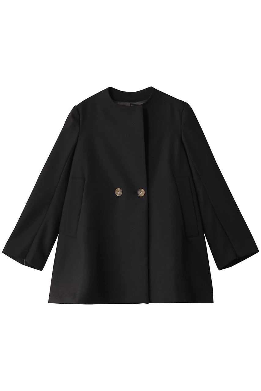 【ランバン オン ブルー/LANVIN en Bleu】のスリットスリーブフレアジャケット インテリア・キッズ・メンズ・レディースファッション・服の通販 founy(ファニー) 　ファッション　Fashion　レディースファッション　Fashion for Women　アウター　Coat / Outerwear Collection　レディースジャケット・軽アウター　Jackets　エレガント 上品　Elegant　オケージョン　Occasion Wear　ジャケット　Jacket, Outerwear　ファブリック　Fabric, Textile　フレア　Flare, Flared　リュクス　Luxury, Elegant, High-End, Chic　定番　Standard, Basic Item　ブラック|ID: prp329100004335142 ipo3291000000032922135