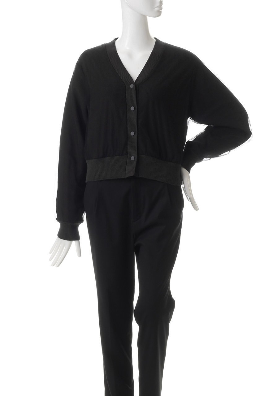 【ベイジ,/BEIGE,】のMYRTLE(マートル)/チュールレイヤードカーディガン 人気、トレンドファッション・服の通販 founy(ファニー) 　ファッション　Fashion　レディースファッション　Fashion for Women　トップス・カットソー　Cut & Sew Tops　ニット　Knit Tops & Sweaters　カーディガン・羽織り　Layered Style Cardigans　カーディガン　Cardigan, Knitwear　チュール　Tulip, Tulip Motif　フェミニン　Feminine, Girly　other-2|ID: prp329100004335144 ipo3291000000035879440