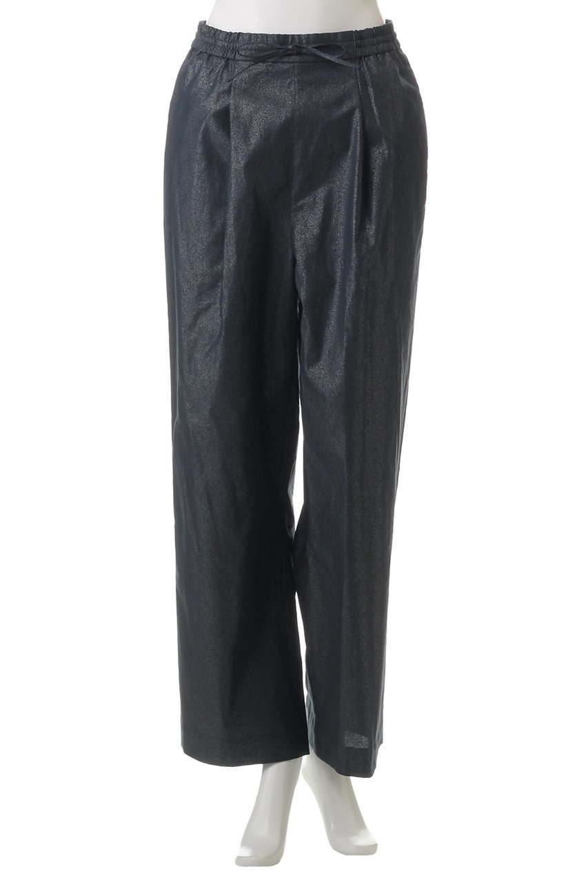 【スリー ドッツ/three dots】のグロッシー ツイルパンツ 人気、トレンドファッション・服の通販 founy(ファニー) 　ファッション　Fashion　レディースファッション　Fashion for Women　パンツ　Pants & Trousers　ストレート　Straight, Straight Cut　トレンド　Trend, Trending Now　ファブリック　Fabric, Textile　フロント　Front, Front Design　リボン　Ribbon, Bow　再入荷　Restock / Back in Stock　other-2|ID: prp329100004335155 ipo3291000000032943486