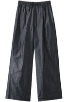 【スリー ドッツ/three dots】のグロッシー ツイルパンツ ネイビー|ID: prp329100004335155 ipo3291000000035068366