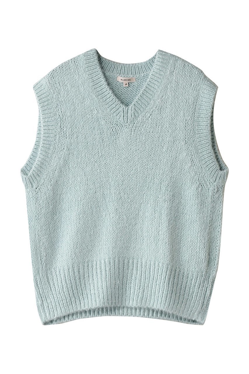 【ブラミンク/BLAMINK】のシルクVネックベスト インテリア・キッズ・メンズ・レディースファッション・服の通販 founy(ファニー) 　ファッション　Fashion　レディースファッション　Fashion for Women　トップス・カットソー　Cut & Sew Tops　ニット　Knit Tops & Sweaters　ベスト&ジレ / 重ね着スタイル　Vests & Gilets　カジュアルプルオーバー・ニットトップス　Pullovers & Knit Tops / Casual Pullovers　Vネックトップス　V-Neck Tops / V-Cut Neckline Shirts　シルク　Silk, 100% Silk　ベスト　Vest, Waistcoat　エレガント 上品　Elegant　ライトブルー|ID: prp329100004335159 ipo3291000000032957300