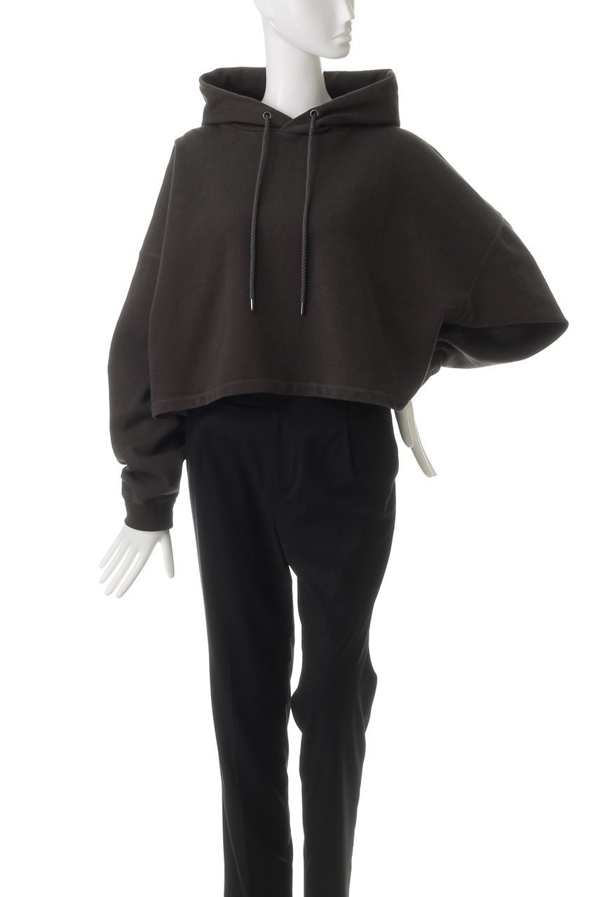 【プルミエ アロンディスモン/1er Arrondissement】のクロップドフーディスウェット 人気、トレンドファッション・服の通販 founy(ファニー) 　ファッション　Fashion　レディースファッション　Fashion for Women　トップス・カットソー　Cut & Sew Tops　シャツ・ブラウス・オフィスカジュアル　Elegant Blouses & Button-Ups　レディースパーカー・カジュアルフーディー　Casual Hoodies & Sweatshirts　ロングTシャツ・Tシャツ　Longline T-Shirts & Tees　スウェット・クルーネックトップス　Sweatshirts & Crewnecks / Relaxed Fit Sweat Tops　カットソー・ベーシックTシャツ　Cut-and-Sewn Tops / Stretch Tees & Basics　クロップド　Cropped, Short Length　シンプル　Simple, Minimal　ドローコード　Drawcord, Drawstring Cord　バランス　Balance, Style Balance　再入荷　Restock / Back in Stock　other-2|ID: prp329100004335175 ipo3291000000032884690
