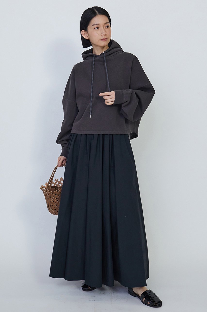 【プルミエ アロンディスモン/1er Arrondissement】のクロップドフーディスウェット 人気、トレンドファッション・服の通販 founy(ファニー) 　ファッション　Fashion　レディースファッション　Fashion for Women　トップス・カットソー　Cut & Sew Tops　シャツ・ブラウス・オフィスカジュアル　Elegant Blouses & Button-Ups　レディースパーカー・カジュアルフーディー　Casual Hoodies & Sweatshirts　ロングTシャツ・Tシャツ　Longline T-Shirts & Tees　スウェット・クルーネックトップス　Sweatshirts & Crewnecks / Relaxed Fit Sweat Tops　カットソー・ベーシックTシャツ　Cut-and-Sewn Tops / Stretch Tees & Basics　クロップド　Cropped, Short Length　シンプル　Simple, Minimal　ドローコード　Drawcord, Drawstring Cord　バランス　Balance, Style Balance　再入荷　Restock / Back in Stock　other-8|ID: prp329100004335175 ipo3291000000032884718