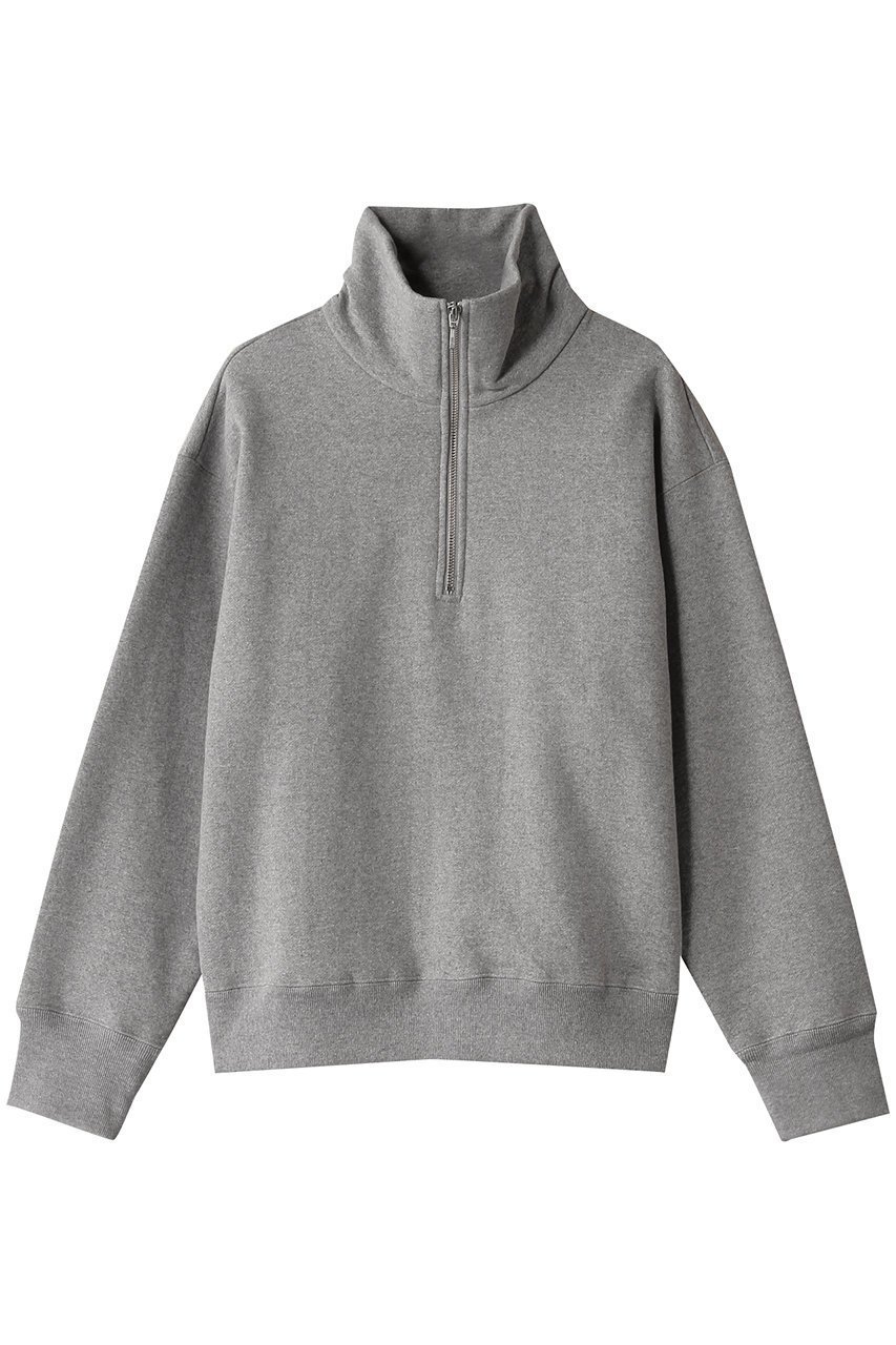 【プルミエ アロンディスモン/1er Arrondissement】のハーフジップスウェット 人気、トレンドファッション・服の通販 founy(ファニー) 　ファッション　Fashion　レディースファッション　Fashion for Women　トップス・カットソー　Cut & Sew Tops　シャツ・ブラウス・オフィスカジュアル　Elegant Blouses & Button-Ups　レディースパーカー・カジュアルフーディー　Casual Hoodies & Sweatshirts　ロングTシャツ・Tシャツ　Longline T-Shirts & Tees　スウェット・クルーネックトップス　Sweatshirts & Crewnecks / Relaxed Fit Sweat Tops　カットソー・ベーシックTシャツ　Cut-and-Sewn Tops / Stretch Tees & Basics　シンプル　Simple, Minimal　ジップ　Zip, Zipper　スタンド　Stand Collar, Upright Stand　トレンド　Trend, Trending Now　 other-1|ID: prp329100004335176 ipo3291000000032884724
