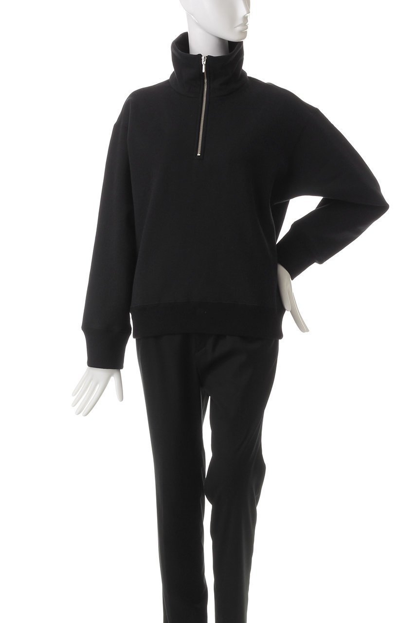 【プルミエ アロンディスモン/1er Arrondissement】のハーフジップスウェット 人気、トレンドファッション・服の通販 founy(ファニー) 　ファッション　Fashion　レディースファッション　Fashion for Women　トップス・カットソー　Cut & Sew Tops　シャツ・ブラウス・オフィスカジュアル　Elegant Blouses & Button-Ups　レディースパーカー・カジュアルフーディー　Casual Hoodies & Sweatshirts　ロングTシャツ・Tシャツ　Longline T-Shirts & Tees　スウェット・クルーネックトップス　Sweatshirts & Crewnecks / Relaxed Fit Sweat Tops　カットソー・ベーシックTシャツ　Cut-and-Sewn Tops / Stretch Tees & Basics　シンプル　Simple, Minimal　ジップ　Zip, Zipper　スタンド　Stand Collar, Upright Stand　トレンド　Trend, Trending Now　other-2|ID: prp329100004335176 ipo3291000000032884738