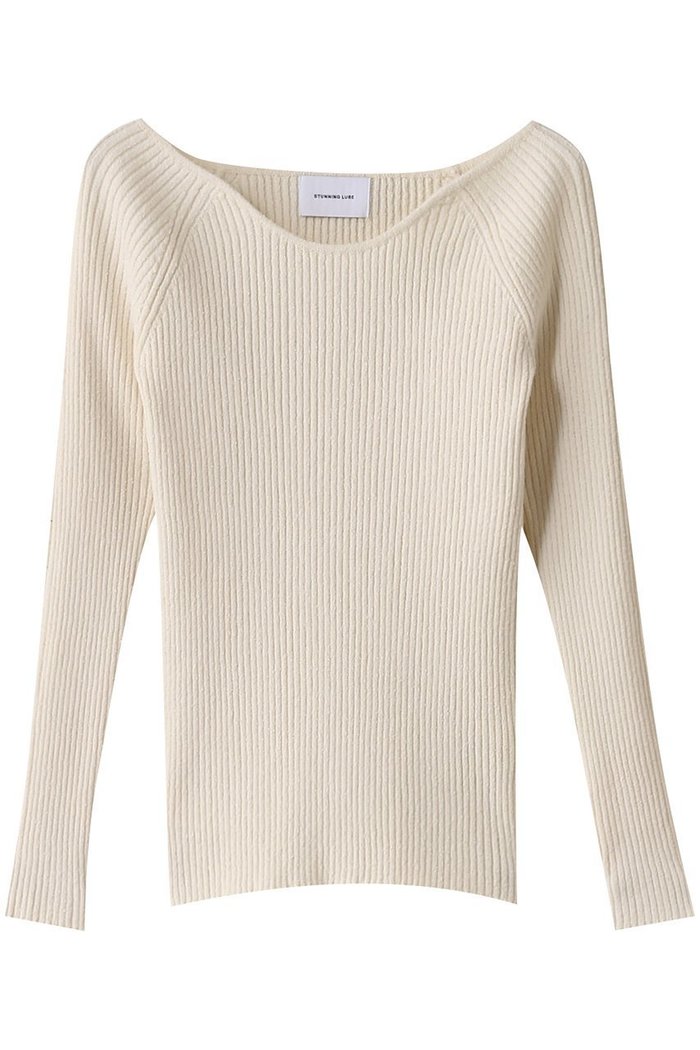 【スタニングルアー/STUNNING LURE】のカーブネックニットプルオーバー インテリア・キッズ・メンズ・レディースファッション・服の通販 founy(ファニー) https://founy.com/ ファッション Fashion レディースファッション Fashion for Women トップス・カットソー Cut & Sew Tops ニット Knit Tops & Sweaters カジュアルプルオーバー・ニットトップス Pullovers & Knit Tops / Casual Pullovers シンプル Simple, Minimal デコルテ Décolleté, Neckline フィット Fit, Slim Fit 再入荷 Restock / Back in Stock |ID: prp329100004336102 ipo3291000000035065986