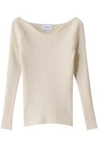 【スタニングルアー/STUNNING LURE】のカーブネックニットプルオーバー オフホワイト|ID: prp329100004336102 ipo3291000000035065987