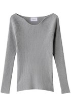 【スタニングルアー/STUNNING LURE】のカーブネックニットプルオーバー ライトグレー|ID: prp329100004336102 ipo3291000000035065988