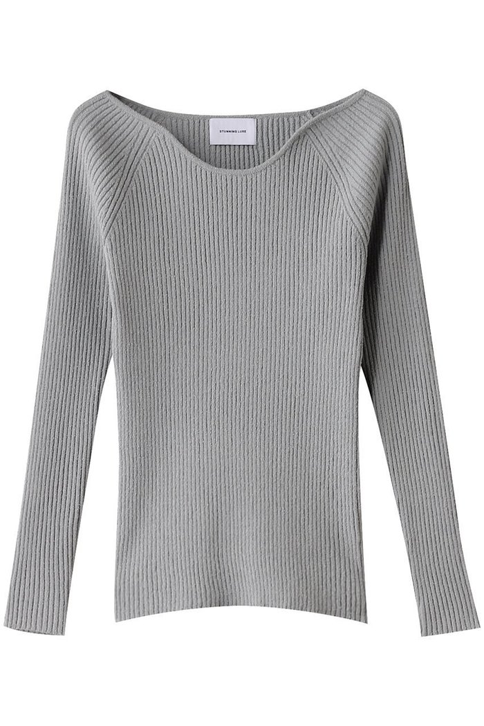 【スタニングルアー/STUNNING LURE】のカーブネックニットプルオーバー インテリア・キッズ・メンズ・レディースファッション・服の通販 founy(ファニー) https://founy.com/ ファッション Fashion レディースファッション Fashion for Women トップス・カットソー Cut & Sew Tops ニット Knit Tops & Sweaters カジュアルプルオーバー・ニットトップス Pullovers & Knit Tops / Casual Pullovers シンプル Simple, Minimal デコルテ Décolleté, Neckline フィット Fit, Slim Fit |ID: prp329100004336102 ipo3291000000035781789