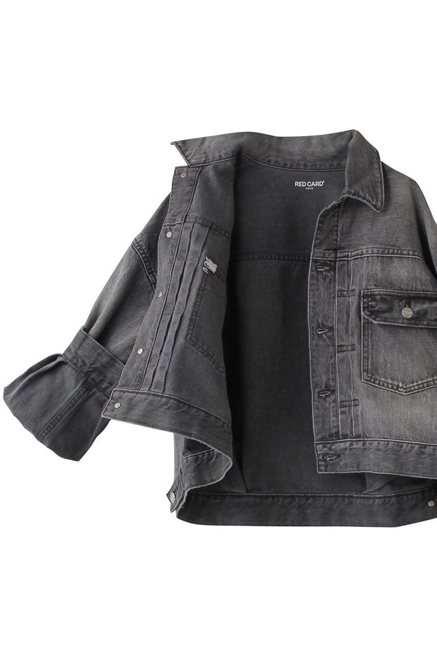【レッドカード トーキョー/RED CARD TOKYO】のLafayette デニムジャケット 人気、トレンドファッション・服の通販 founy(ファニー) 　ファッション　Fashion　レディースファッション　Fashion for Women　アウター　Coat / Outerwear Collection　レディースジャケット・軽アウター　Jackets　デニムジャケット / カジュアルアウター　Denim Jackets　おすすめ　Recommended / Our Picks　ショート　Short, Short Length　ジャケット　Jacket, Outerwear　デニム　Denim, Jeans Material　トレンド　Trend, Trending Now　バランス　Balance, Style Balance　ボトム　Bottoms, Lower Wear　ワイド　Wide, Wide Fit　人気　Popular, Best Seller　other-6|ID: prp329100004336107 ipo3291000000032948526