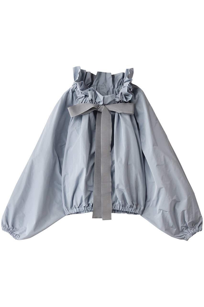 【パトゥ/PATOU】のアイコニックボリュームトップス インテリア・キッズ・メンズ・レディースファッション・服の通販 founy(ファニー) 　ファッション　Fashion　レディースファッション　Fashion for Women　トップス・カットソー　Cut & Sew Tops　シャツ・ブラウス・オフィスカジュアル　Elegant Blouses & Button-Ups　ギャザー　Gathered, Ruffled　スリーブ　Sleeve, Long Sleeve / Short Sleeve　トレンド　Trend, Trending Now　フェミニン　Feminine, Girly　リボン　Ribbon, Bow　ロング　Long, Long-Length　パールブルー|ID: prp329100004336115 ipo3291000000032879088