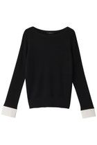 【アルアバイル/allureville】のダブルカフスコンビプルオーバー ブラック|ID: prp329100004336123 ipo3291000000032949912
