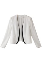 【ベイジ,/BEIGE,】のCINDY(シンディ)/ダブルカラージャケット White×Black|ID: prp329100004336130 ipo3291000000032922814