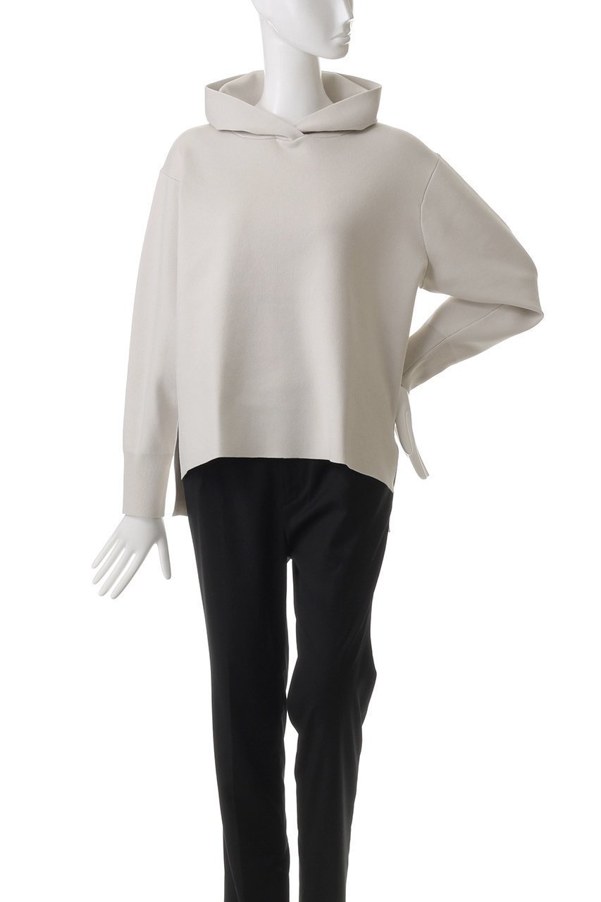 【アナイ/ANAYI】のスムースニットパーカー 人気、トレンドファッション・服の通販 founy(ファニー) 　ファッション　Fashion　レディースファッション　Fashion for Women　トップス・カットソー　Cut & Sew Tops　ニット　Knit Tops & Sweaters　レディースパーカー・カジュアルフーディー　Casual Hoodies & Sweatshirts　スクエア　Square, Square Shape　スタイリッシュ　Stylish, Fashionable　パーカー　Hoodie, Parka　再入荷　Restock / Back in Stock　other-2|ID: prp329100004336144 ipo3291000000035053184