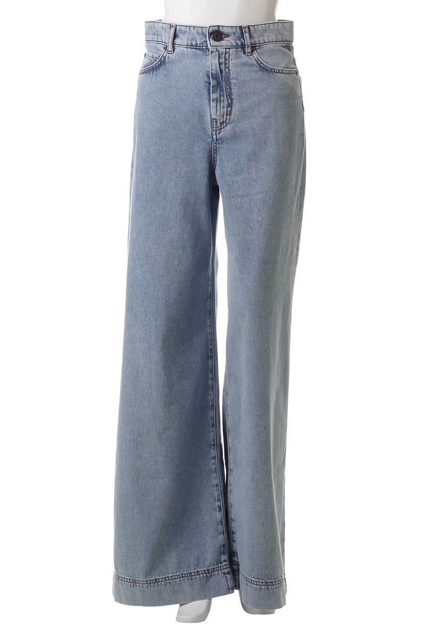 【マックスマーラ/Max Mara】の【Weekend Max Mara】VEGA コットンフレアデニムパンツ 人気、トレンドファッション・服の通販 founy(ファニー) 　ファッション　Fashion　レディースファッション　Fashion for Women　パンツ　Pants & Trousers　デニムパンツ・ジーンズ・美脚デニム　Denim Jeans & Pants　デニム　Denim, Jeans Material　フレア　Flare, Flared　人気　Popular, Best Seller　other-2|ID: prp329100004337348 ipo3291000000032909078