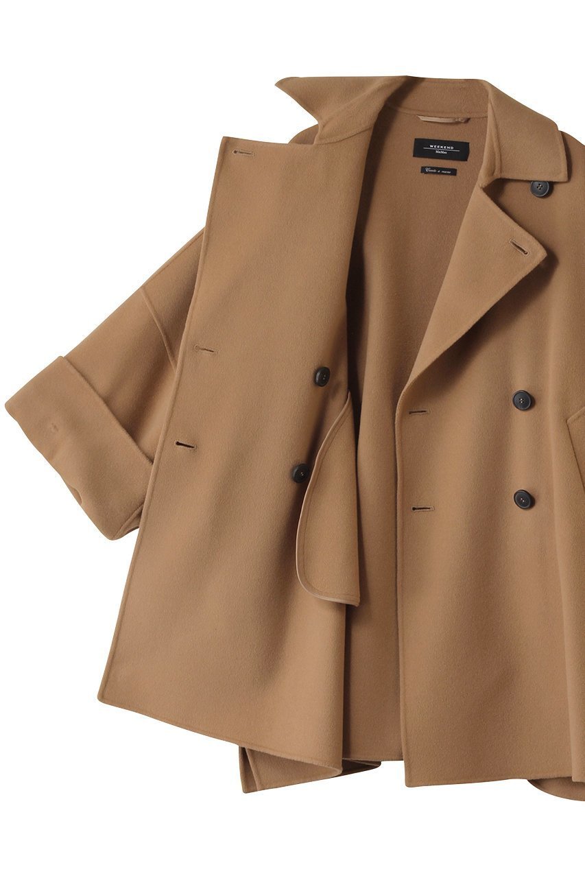 【マックスマーラ/Max Mara】の【Weekend Max Mara】ONCIA ウールショートコート 人気、トレンドファッション・服の通販 founy(ファニー) 　ファッション　Fashion　レディースファッション　Fashion for Women　アウター　Coat / Outerwear Collection　コート・ロングコート・ピーコート　Long Coats, Peacoats & More　なめらか　Smooth, Silky Texture　ショート　Short, Short Length　スリット　Slit, Slit Detail　エレガント 上品　Elegant　定番　Standard, Basic Item　other-6|ID: prp329100004337350 ipo3291000000032937657