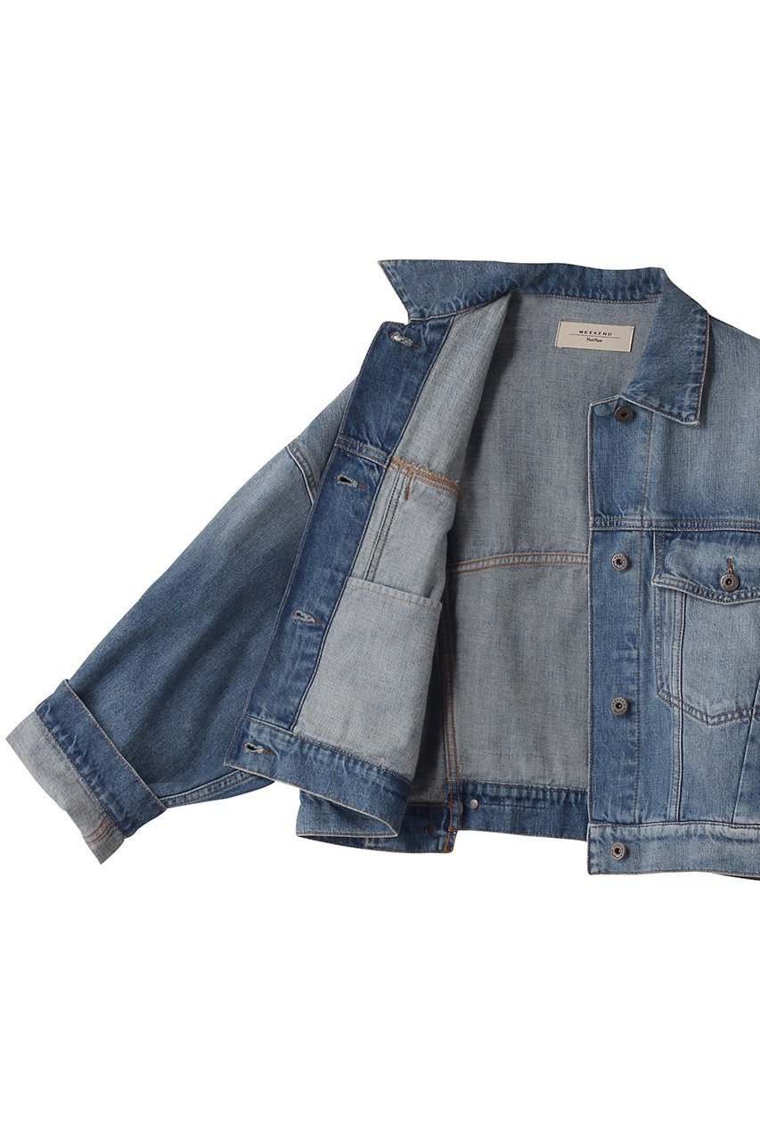 【マックスマーラ/Max Mara】の【Weekend Max Mara】FIUMANA デニムジャケット 人気、トレンドファッション・服の通販 founy(ファニー) 　ファッション　Fashion　レディースファッション　Fashion for Women　アウター　Coat / Outerwear Collection　レディースジャケット・軽アウター　Jackets　ブルゾンジャケット・スポーティアウター　Blouson Jackets　デニムジャケット / カジュアルアウター　Denim Jackets　ショート　Short, Short Length　ジャケット　Jacket, Outerwear　デニム　Denim, Jeans Material　フレア　Flare, Flared　ブルゾン　Blouson, Bomber Jacket　other-6|ID: prp329100004337351 ipo3291000000032923424