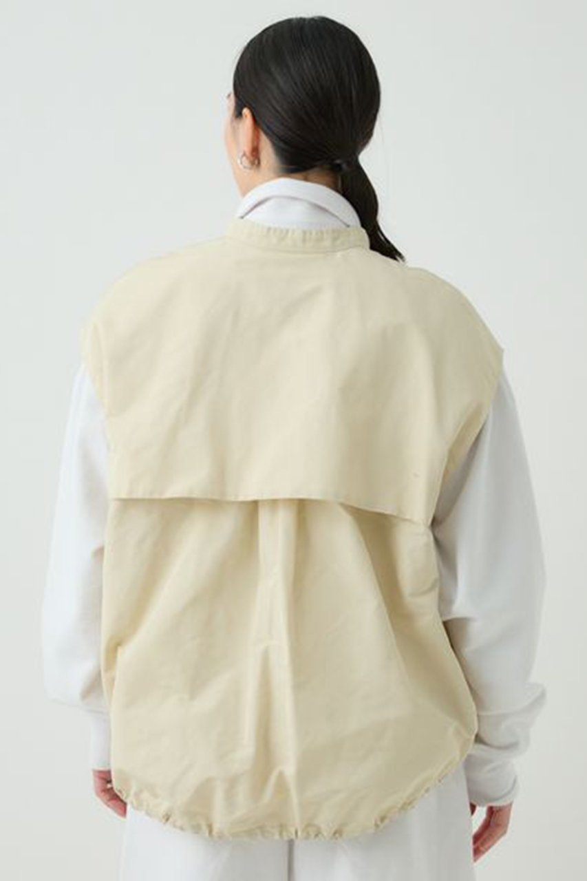 【カオス/Chaos】のカラマンドベスト 人気、トレンドファッション・服の通販 founy(ファニー) 　ファッション　Fashion　レディースファッション　Fashion for Women　アウター　Coat / Outerwear Collection　レディースジャケット・軽アウター　Jackets　グログラン　Grosgrain, Grosgrain Ribbon　シンプル　Simple, Minimal　ジャケット　Jacket, Outerwear　スタンド　Stand Collar, Upright Stand　タフタ　Taffeta, Structured Fabric　ドロップ　Drop Shoulder, Dropped Style　ドローコード　Drawcord, Drawstring Cord　ベスト　Vest, Waistcoat　ポケット　Pocket, Pocket Detail　軽量　Lightweight, Ultra Light　other-7|ID: prp329100004337354 ipo3291000000032967080