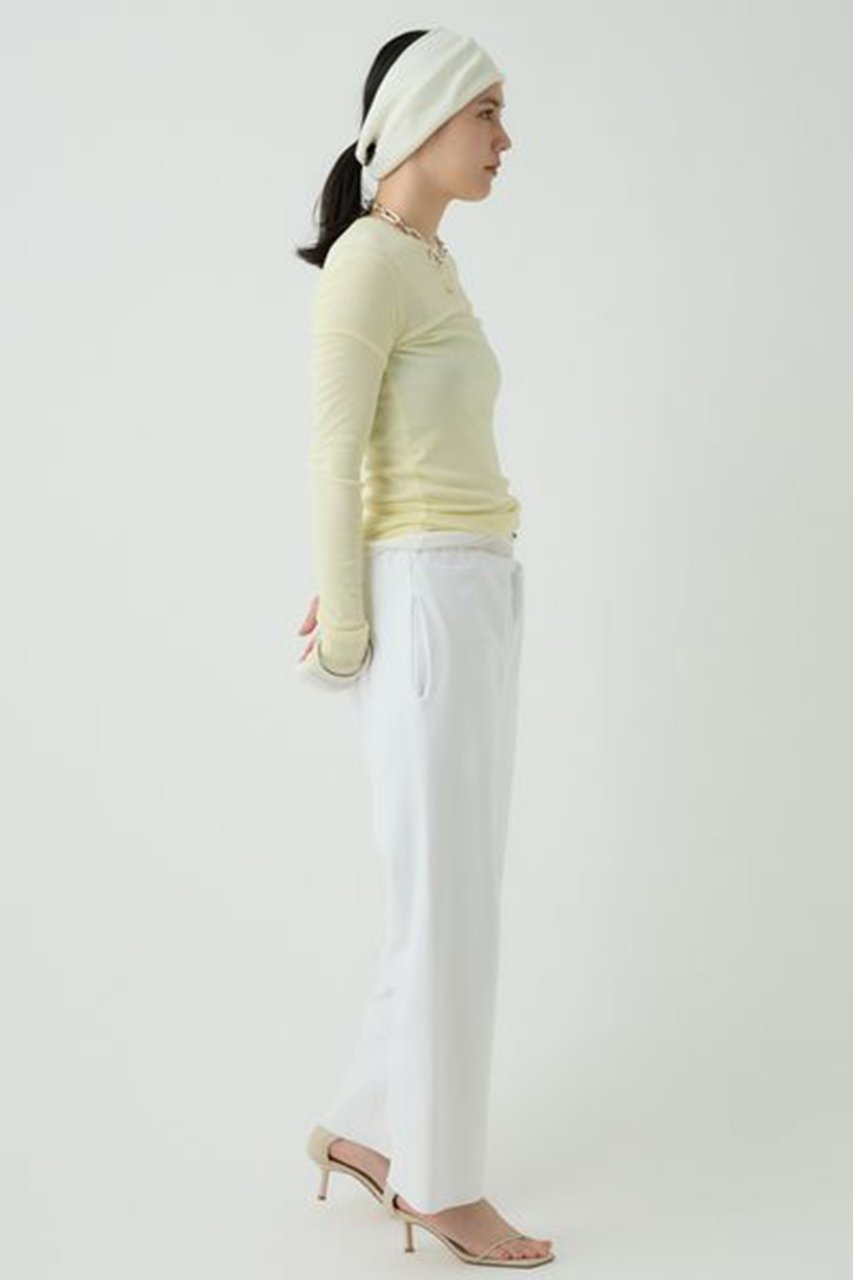 【カオス/Chaos】の【WHY NOT NOW】ウィットロングTシャツ 人気、トレンドファッション・服の通販 founy(ファニー) 　ファッション　Fashion　レディースファッション　WOMEN　トップス・カットソー　Tops/Tshirt　シャツ/ブラウス　Shirts/Blouses　ロング / Tシャツ　T-Shirts　カットソー　Cut and Sewn　イエロー　Yellow　コンパクト　Compact　シアー　Sheer　スリーブ　Sleeve　テレコ　Tereko　トレンド　Trend　バランス　Balance　ロング　Long　春　Spring　other-4|ID: prp329100004337363 ipo3291000000031357523